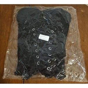 Boudoir Babe Black Outfit Large #SP995L Slumber Parties - NEW